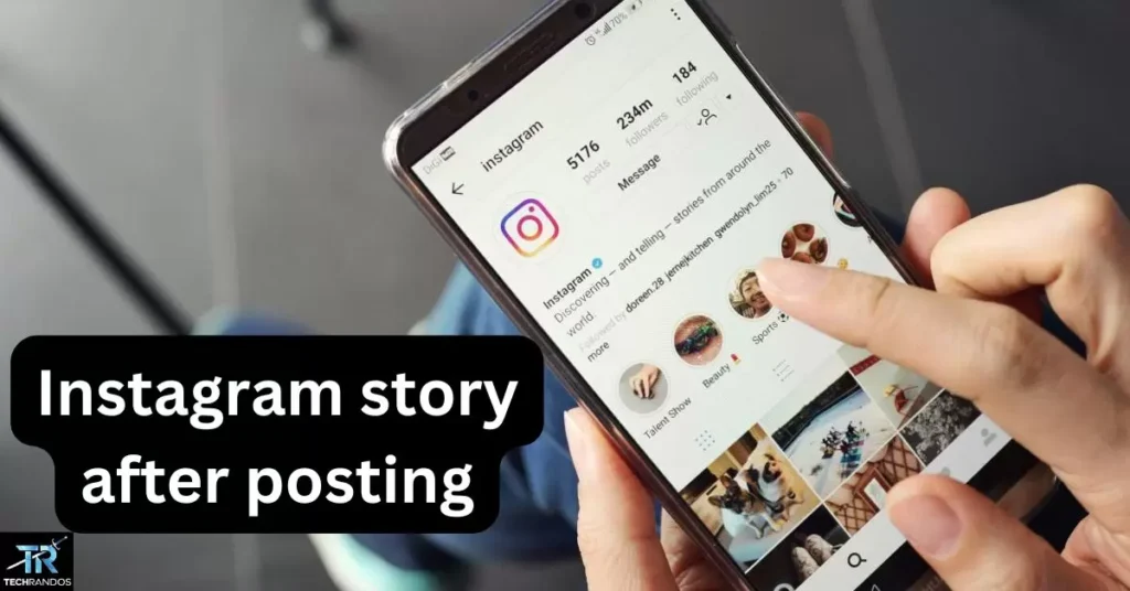 How do I add to an Instagram story after posting?